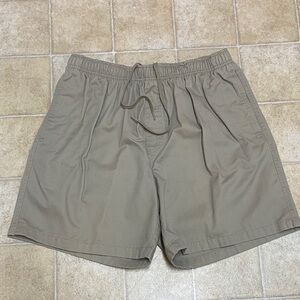 Puritan Men's Athletic Drawstring Shorts - Taupe Size L (36-38)
